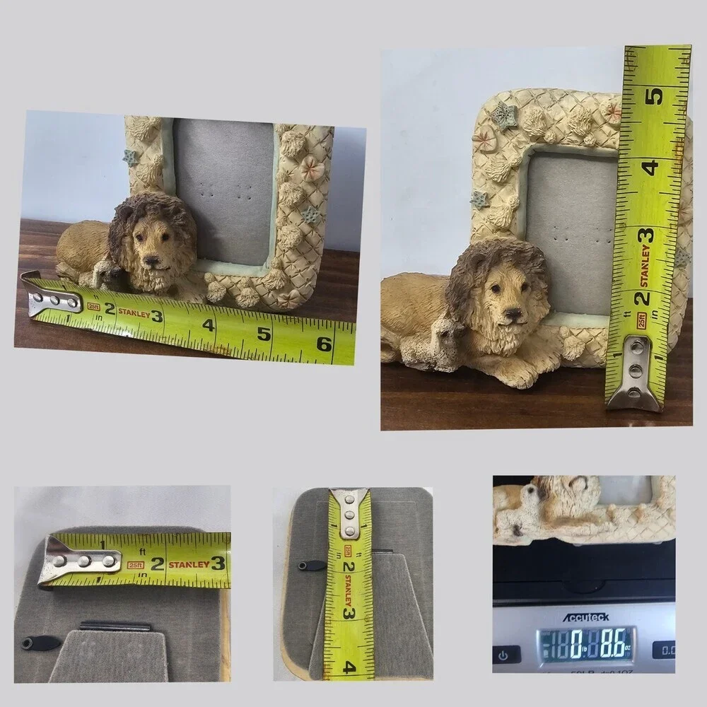 1992 UDC Lion And Lamb Vintage Picture Frame 3D Fits 2.5